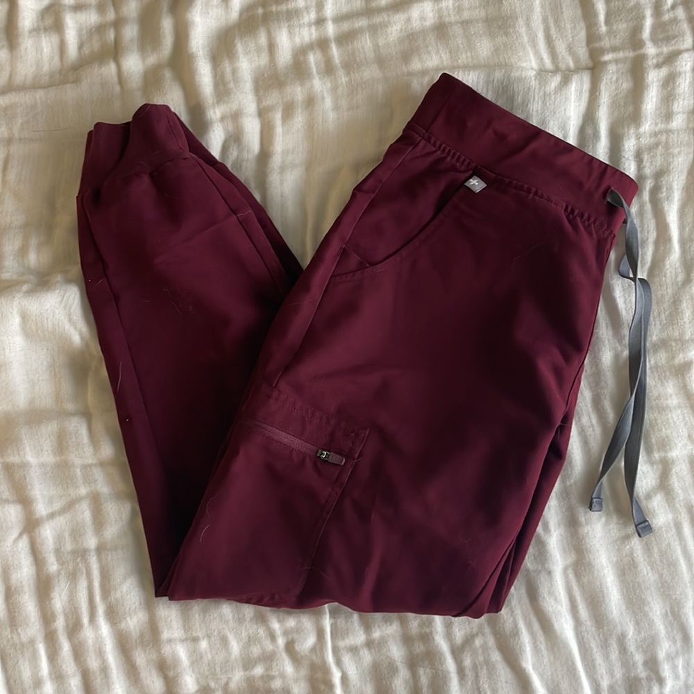 FIGS Burgundy Zamora Jogger